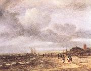 Jacob van Ruisdael The Shore at Egmond-an-Zee oil on canvas